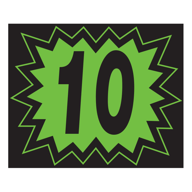 Window Sticker - Blasts - Black/Green