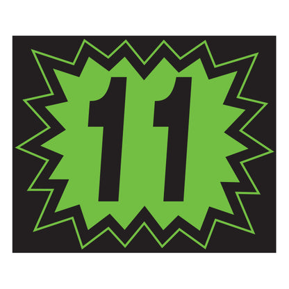 Window Sticker - Blasts - Black/Green