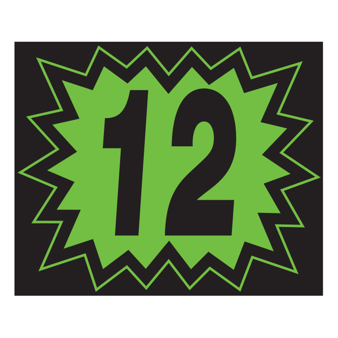Window Sticker - Blasts - Black/Green