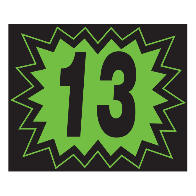 Window Sticker - Blasts - Black/Green