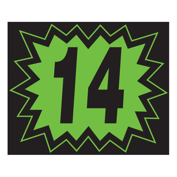 Window Sticker - Blasts - Black/Green