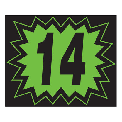 Window Sticker - Blasts - Black/Green