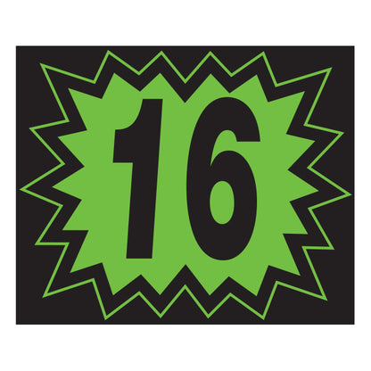 Window Sticker - Blasts - Black/Green