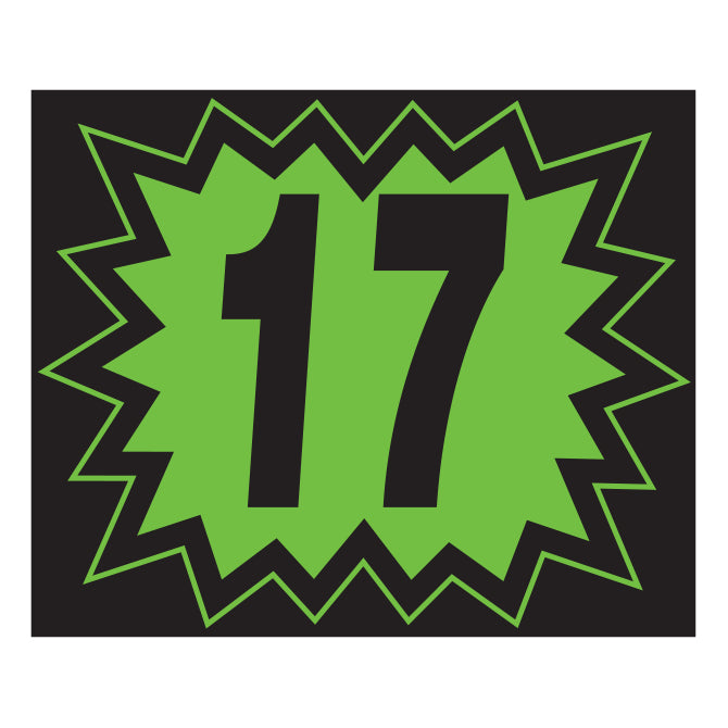 Window Sticker - Blasts - Black/Green
