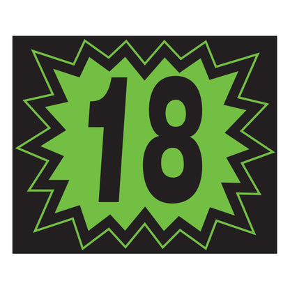 Window Sticker - Blasts - Black/Green