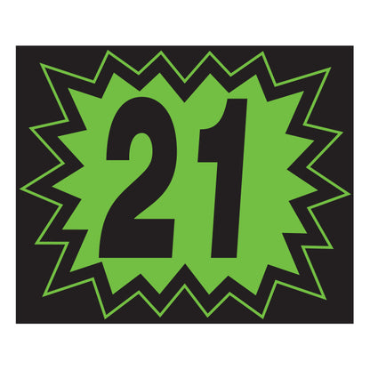 Window Sticker - Blasts - Black/Green
