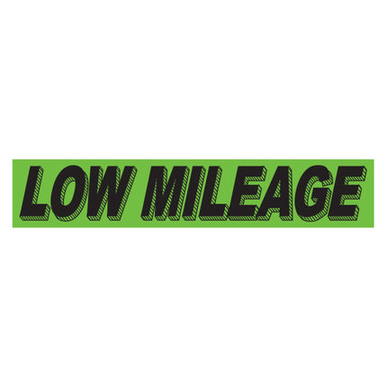 Adhesive Windshield Slogan - Chartreuse/Black (A)