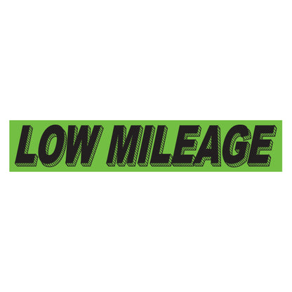 Adhesive Windshield Slogan - Chartreuse/Black (A)