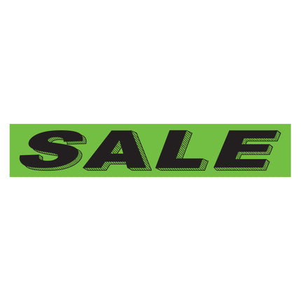 Adhesive Windshield Slogan - Chartreuse/Black (A)