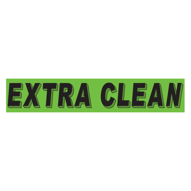 Adhesive Windshield Slogan - Chartreuse/Black (A)