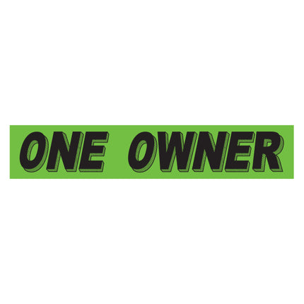 Adhesive Windshield Slogan - Chartreuse/Black (A)