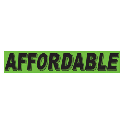 Adhesive Windshield Slogan - Chartreuse/Black (A)