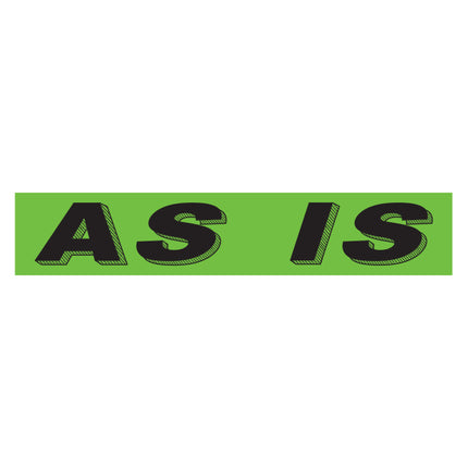 Adhesive Windshield Slogan - Chartreuse/Black (A)