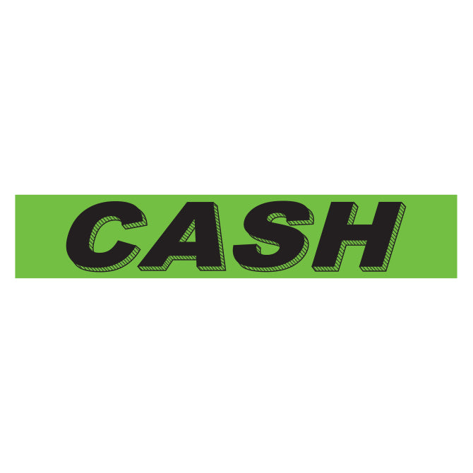 Adhesive Windshield Slogan - Chartreuse/Black (A)
