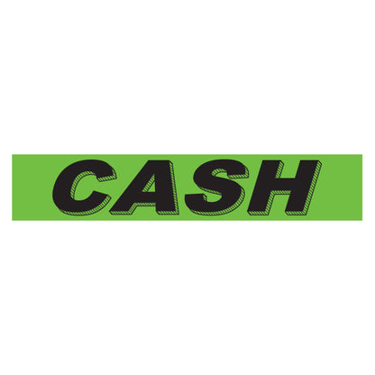 Adhesive Windshield Slogan - Chartreuse/Black (A)