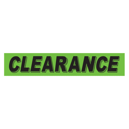 Adhesive Windshield Slogan - Chartreuse/Black (A)