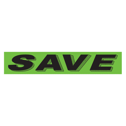 Adhesive Windshield Slogan - Chartreuse/Black (A)