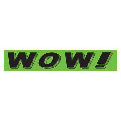 Adhesive Windshield Slogan - Chartreuse/Black (A)