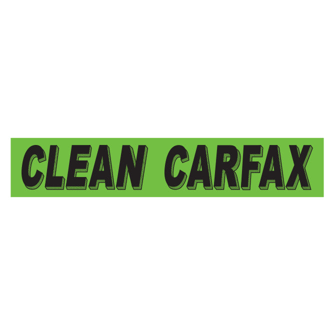 Adhesive Windshield Slogan - Chartreuse/Black (A)