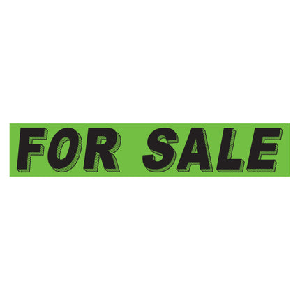 Adhesive Windshield Slogan - Chartreuse/Black (A)