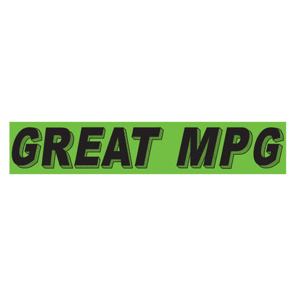 Adhesive Windshield Slogan - Chartreuse/Black (A)
