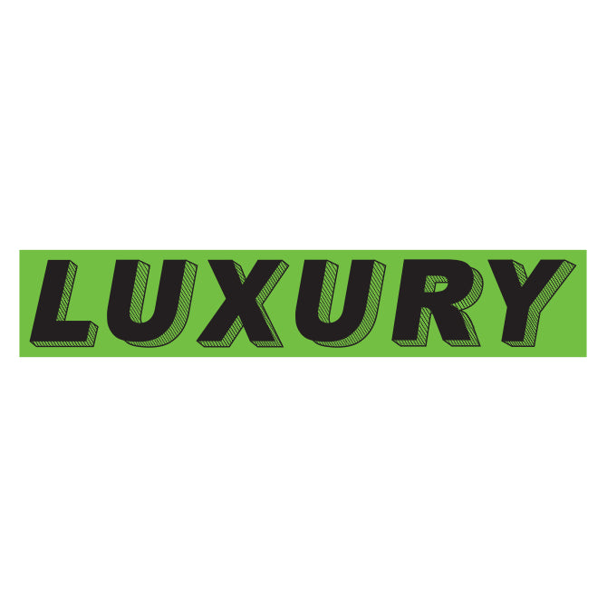 Adhesive Windshield Slogan - Chartreuse/Black (A)