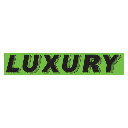Adhesive Windshield Slogan - Chartreuse/Black (A)