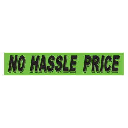 Adhesive Windshield Slogan - Chartreuse/Black (A)