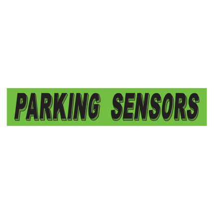 Adhesive Windshield Slogan - Chartreuse/Black (A)