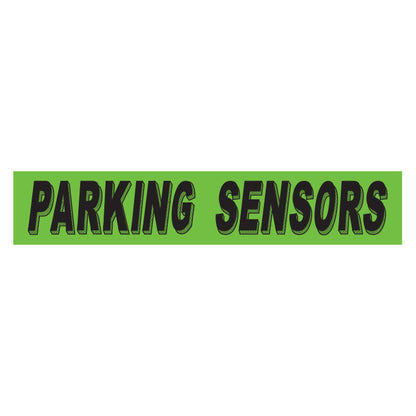 Adhesive Windshield Slogan - Chartreuse/Black (A)