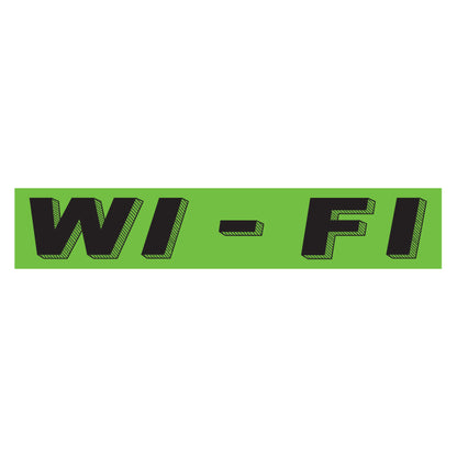 Adhesive Windshield Slogan - Chartreuse/Black (A)