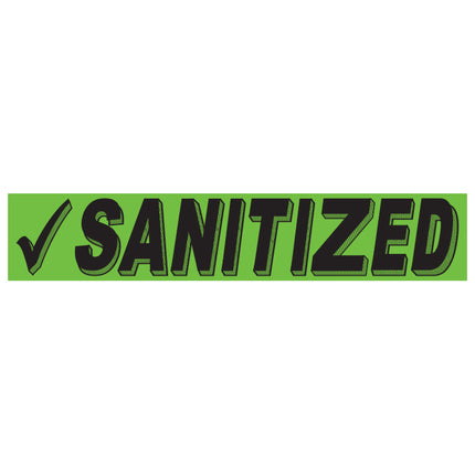 Adhesive Windshield Slogan - Sanitized