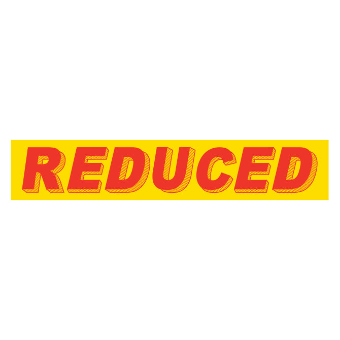 Adhesive Windshield Slogan - Red/Yellow