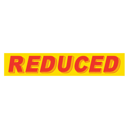 Adhesive Windshield Slogan - Red/Yellow