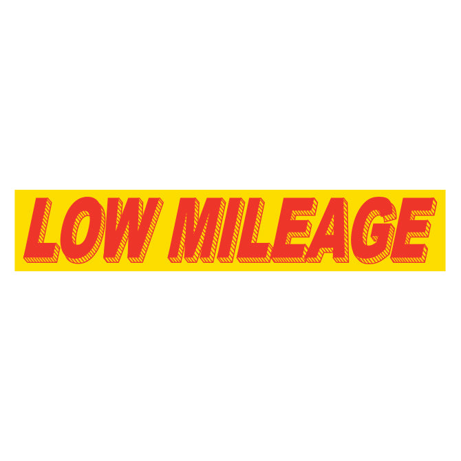 Adhesive Windshield Slogan - Red/Yellow