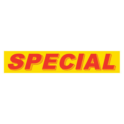 Adhesive Windshield Slogan - Red/Yellow