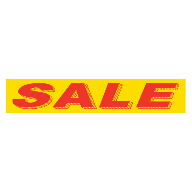 Adhesive Windshield Slogan - Red/Yellow