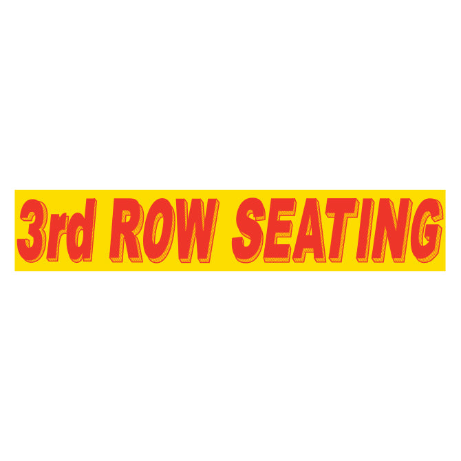 Adhesive Windshield Slogan - Red/Yellow