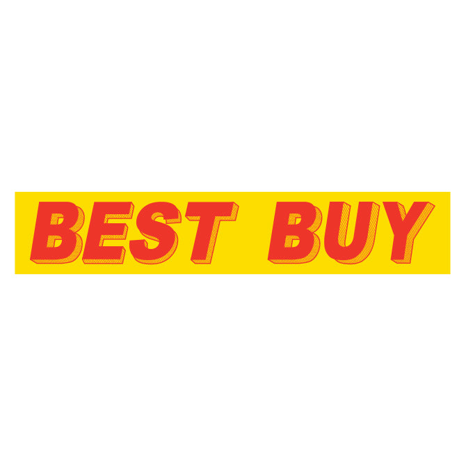 Adhesive Windshield Slogan - Red/Yellow