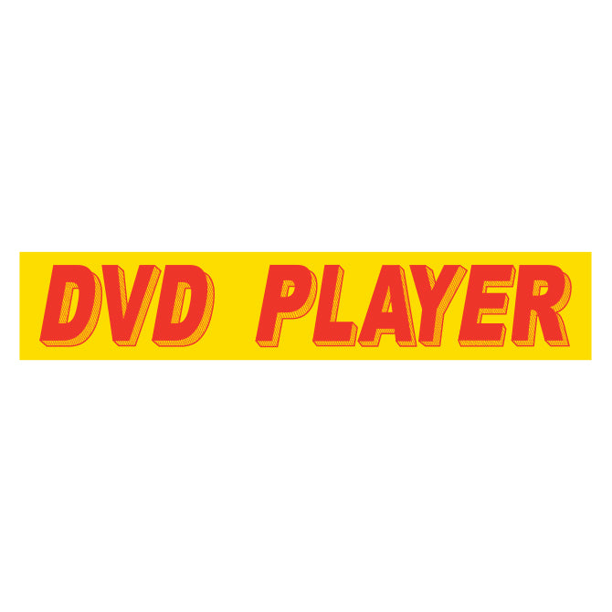 Adhesive Windshield Slogan - Red/Yellow