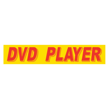 Adhesive Windshield Slogan - Red/Yellow