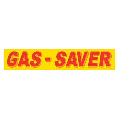 Adhesive Windshield Slogan - Red/Yellow
