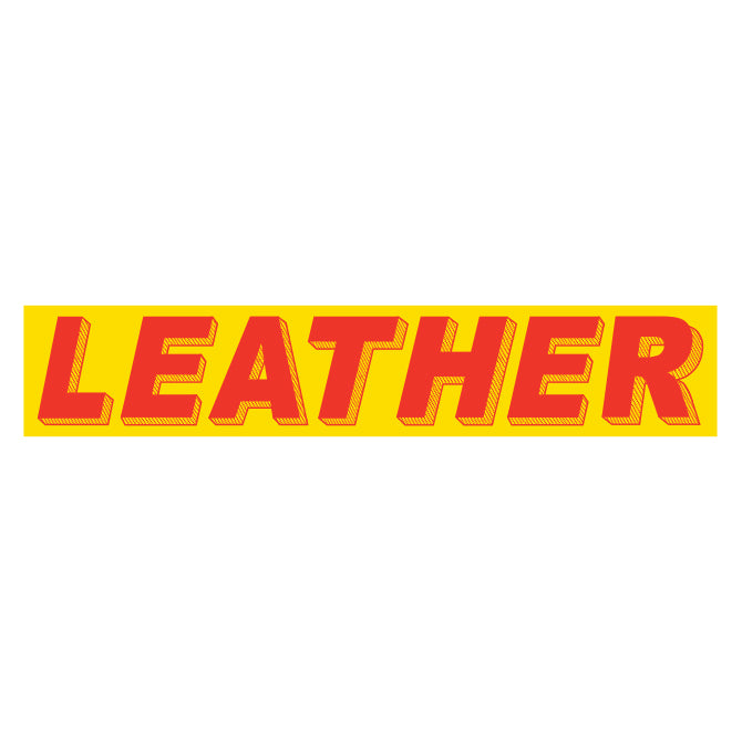 Adhesive Windshield Slogan - Red/Yellow