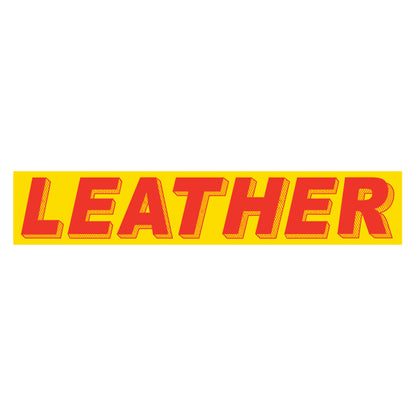 Adhesive Windshield Slogan - Red/Yellow