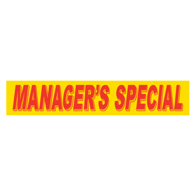 Adhesive Windshield Slogan - Red/Yellow