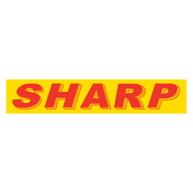 Adhesive Windshield Slogan - Red/Yellow