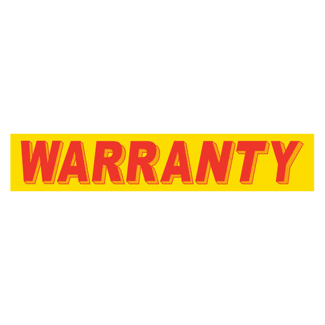 Adhesive Windshield Slogan - Red/Yellow