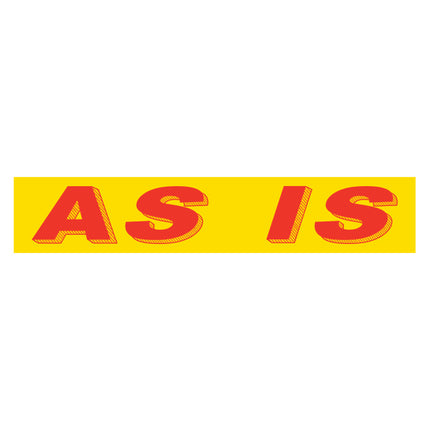 Adhesive Windshield Slogan - Red/Yellow
