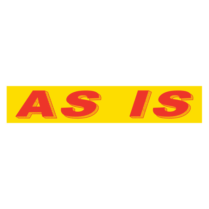 Adhesive Windshield Slogan - Red/Yellow