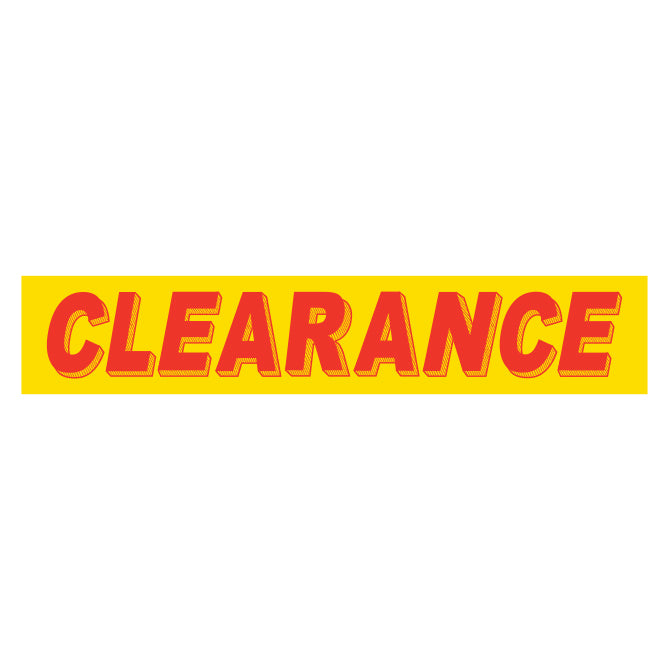 Adhesive Windshield Slogan - Red/Yellow